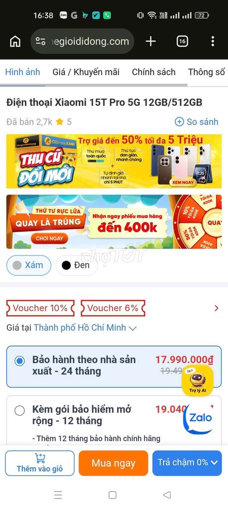 Xiaomi 15T Pro 5G 512GB Xám. Mua bán Điện thoại tại Thành phố Dĩ An Bình Dương được đăng bởi Hoàng Hoa Thám hình 1
