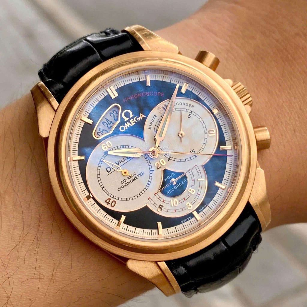 Omega Deville Co-Axial Vàng hồng 18k Nam 41mm. Mua bán Đồng hồ tại Quận 1 Tp Hồ Chí Minh được đăng bởi Phú Đồ Cổ hình 1
