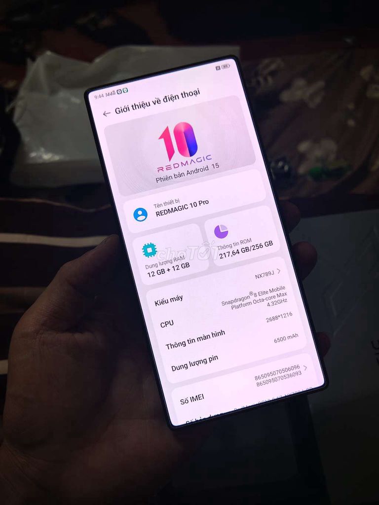 RedMagic 10 Pro 256GB Đen Trong. Mua bán Điện thoại tại Quận Nam Từ Liêm Hà Nội được đăng bởi Phạm Hùng hình 1