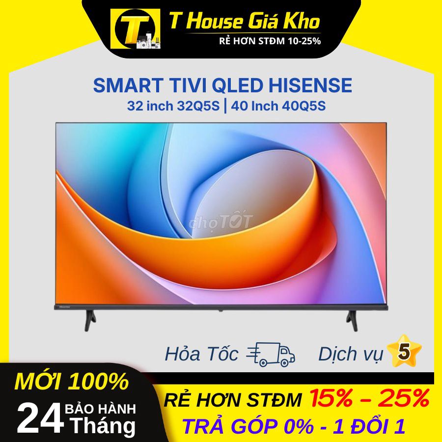 Smart Tivi QLED Hisense HD 40'' 32''40Q5S MỚI 100%. Mua bán Tivi, Âm thanh tại Thành phố Thủ Đức Tp Hồ Chí Minh được đăng bởi T HOUSE GIÁ KHO hình 1