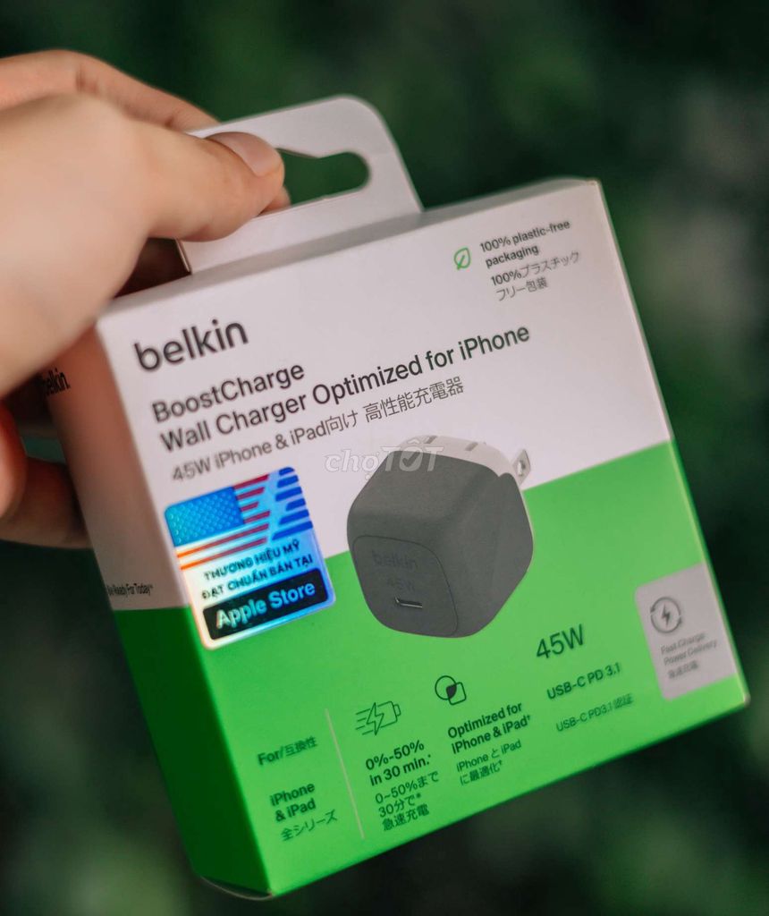 Củ sạc Belkin 45W USB-C PD 3.1. Mua bán Phụ kiện (Màn hình, Chuột...) tại Quận 3 Tp Hồ Chí Minh được đăng bởi Quang hình 1