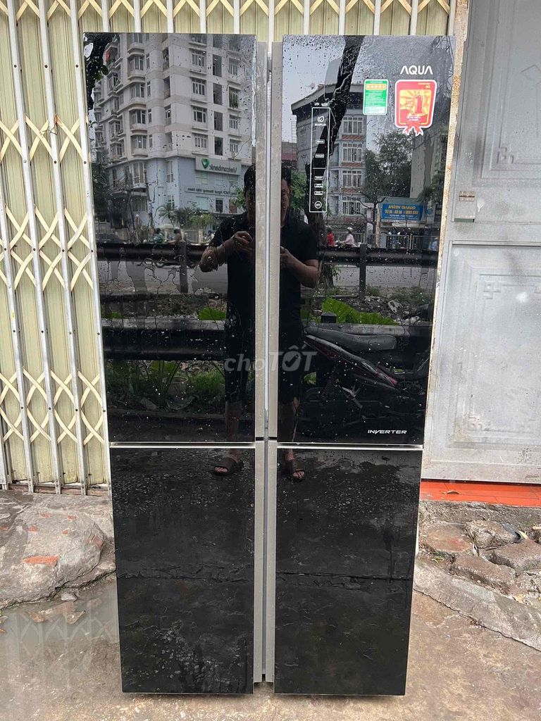 Tủ lạnh Aqua 516L 4 cánh Đen. Mua bán Tủ lạnh tại Quận Hoàng Mai Hà Nội được đăng bởi Phương Lan hình 1