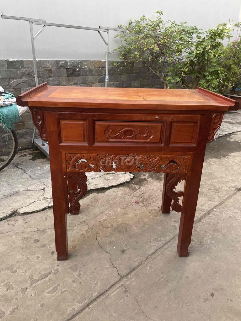 Bàn thờ gia tiên gỗ căm xe 1m07X1mX55cm. Mua bán Nội thất, đồ gia dụng khác tại Quận 12 Tp Hồ Chí Minh được đăng bởi mua bán đồ cũ hình 1