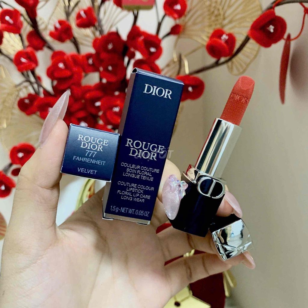 Son môi Dior Rouge Velvet 777 Đỏ cam. Mua bán Phụ kiện thời trang khác tại Quận 10 Tp Hồ Chí Minh được đăng bởi Baby Girl Lovely hình 1