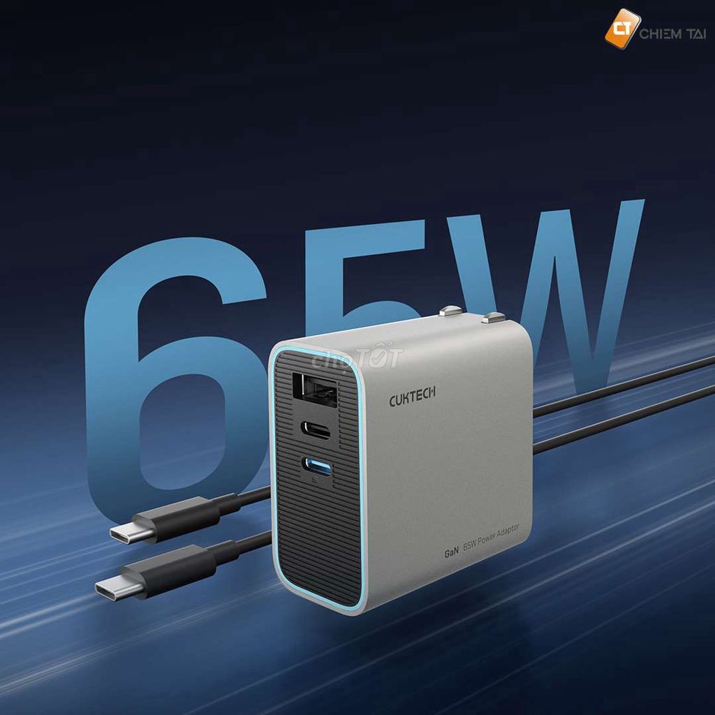 Sạc nhanh CUKTECH GaN3 65W. Mua bán Phụ kiện (Màn hình, Chuột...) tại Thành phố Chí Linh Hải Dương được đăng bởi Sang Stay hình 1