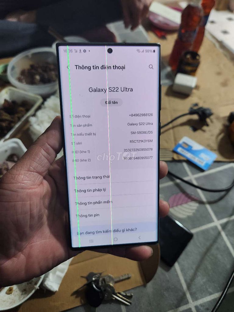 Samsung Galaxy S22 Ultra 256GB Xanh. Mua bán Điện thoại tại Thị xã Duy Tiên Hà Nam được đăng bởi Hữu hình 1