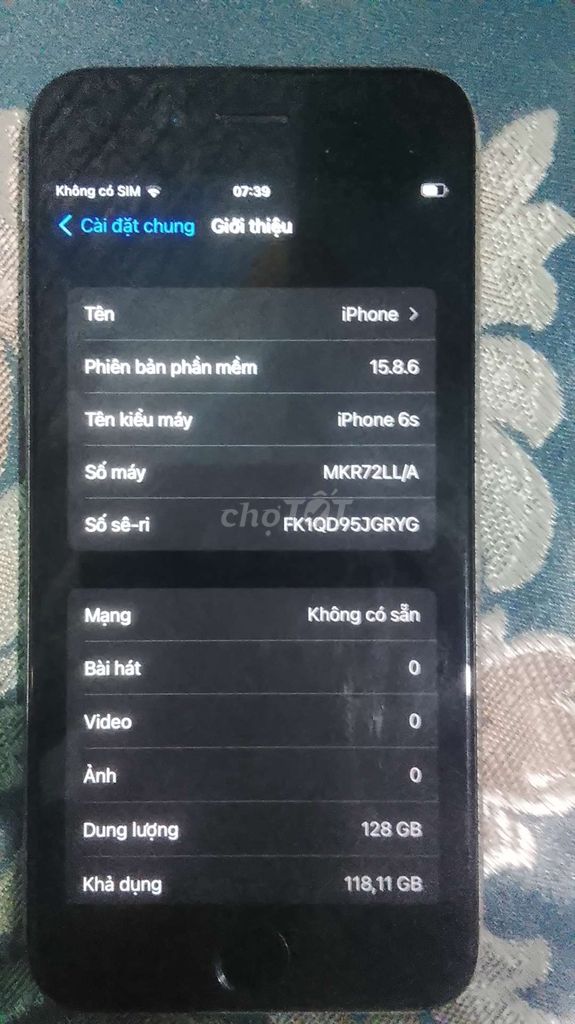 Apple iPhone 6s 128GB Xám mất vân tay. Mua bán Điện thoại tại Huyện Yên Sơn Tuyên Quang được đăng bởi duy ngoc hình 1