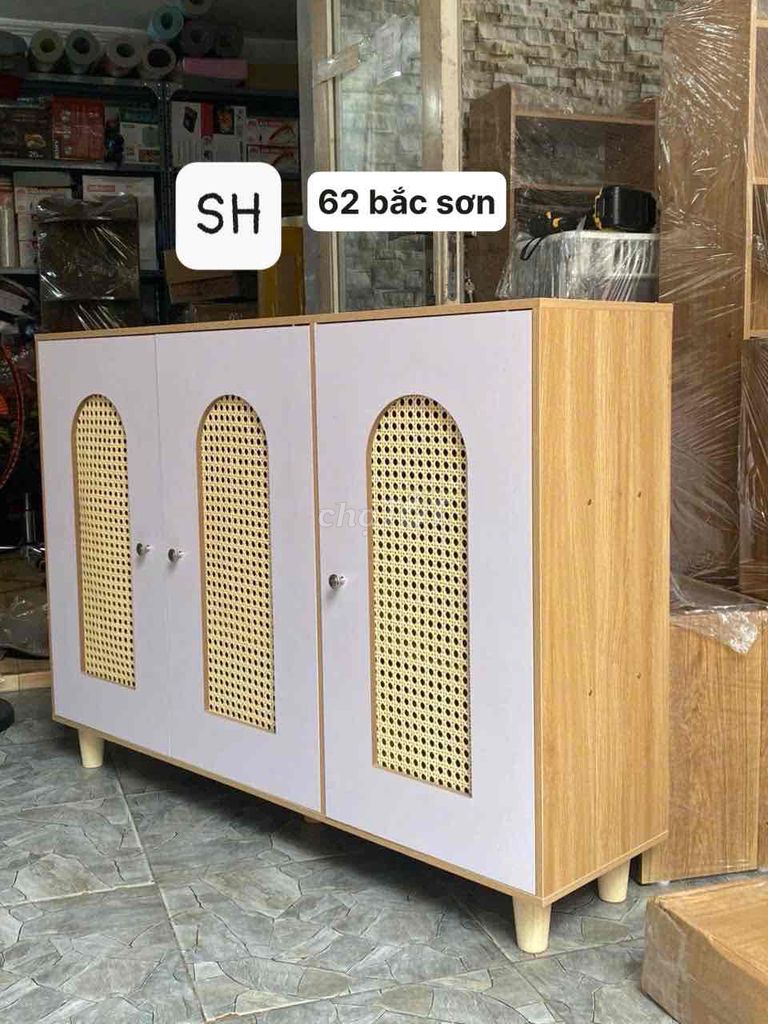 Tủ giày dép Gỗ công nghiệp, mây 1m2 3 cánh Bắc Âu. Mua bán Tủ, kệ gia đình tại Quận Cẩm Lệ Đà Nẵng được đăng bởi Đặng Đại hình 1