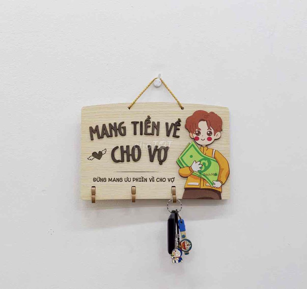 Móc treo chìa khóa Gỗ. Mua bán Sở thích khác tại Thành phố Rạch Giá Kiên Giang được đăng bởi Hồ Quỳnh Như hình 1