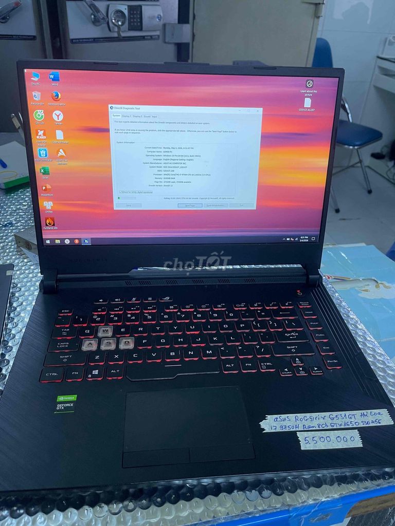 Laptop Asus ROG Strix G531GT/i7-9750H/1650/144Hz. Mua bán Laptop tại Quận Ninh Kiều Cần Thơ được đăng bởi Cầm Đồ Anh Quý hình 1