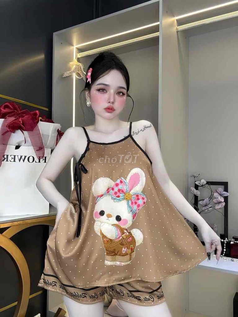 Đồ bộ yếm đùi nữ mềm mại. Mua bán Quần áo tại Thành phố Thủ Đức Tp Hồ Chí Minh được đăng bởi Lynna ྀི hình 1
