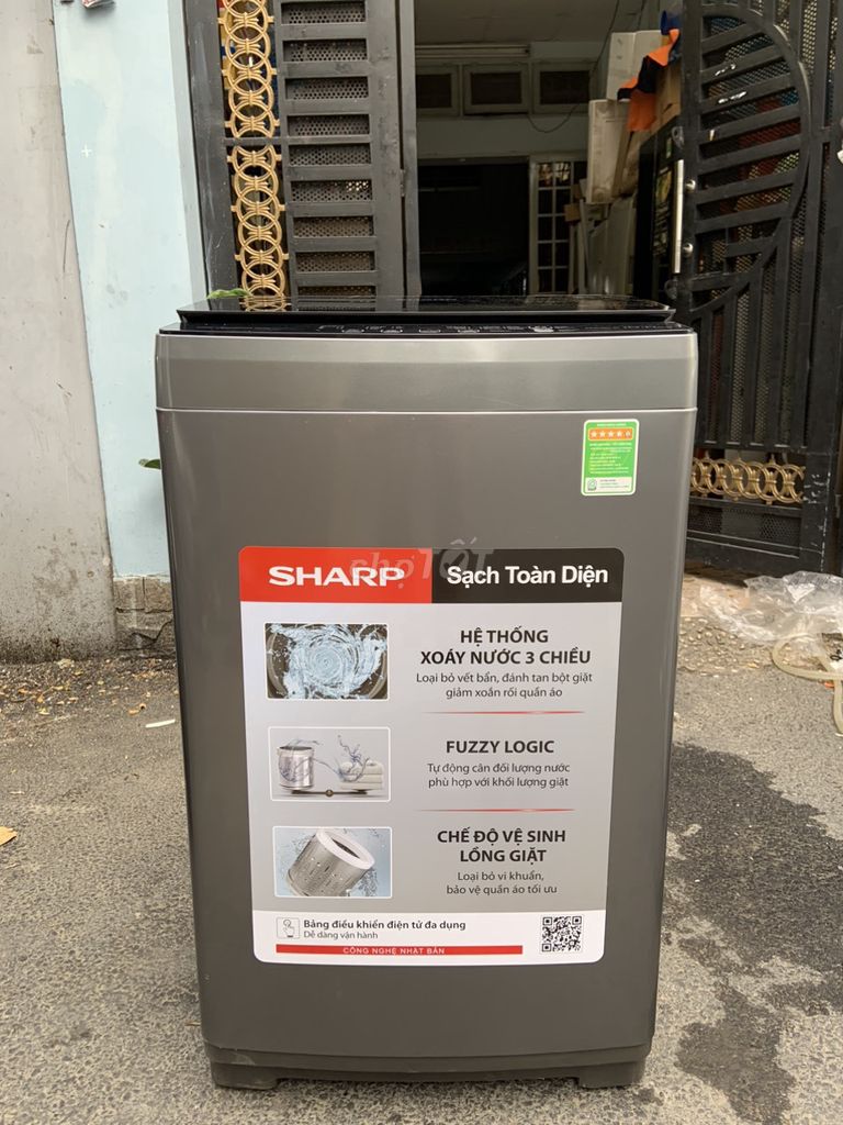 Máy giặt Sharp 10 kg ES-W10NV-GY