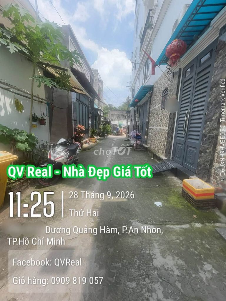 Bán nhà HXH Dương Quảng Hàm 26m2 2 tầng sổ vuông đẹp