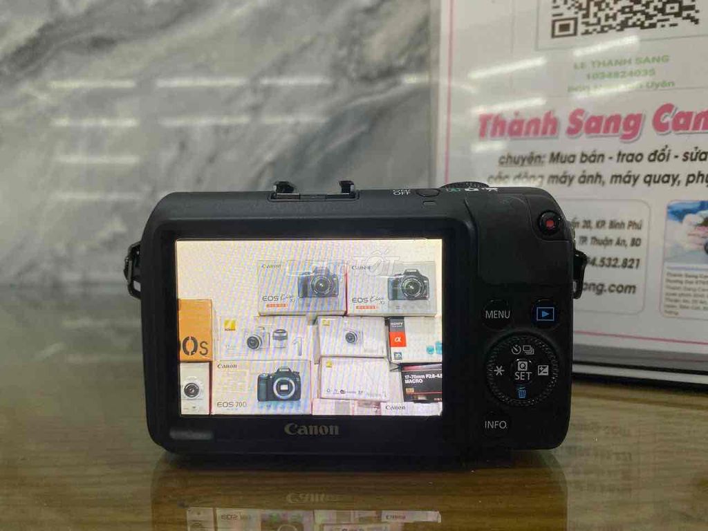 Máy ảnh Canon EOS M Đen 18-55mm. Mua bán Máy ảnh, Máy quay tại Thành phố Thuận An Bình Dương được đăng bởi Thành Sang Camera hình 1