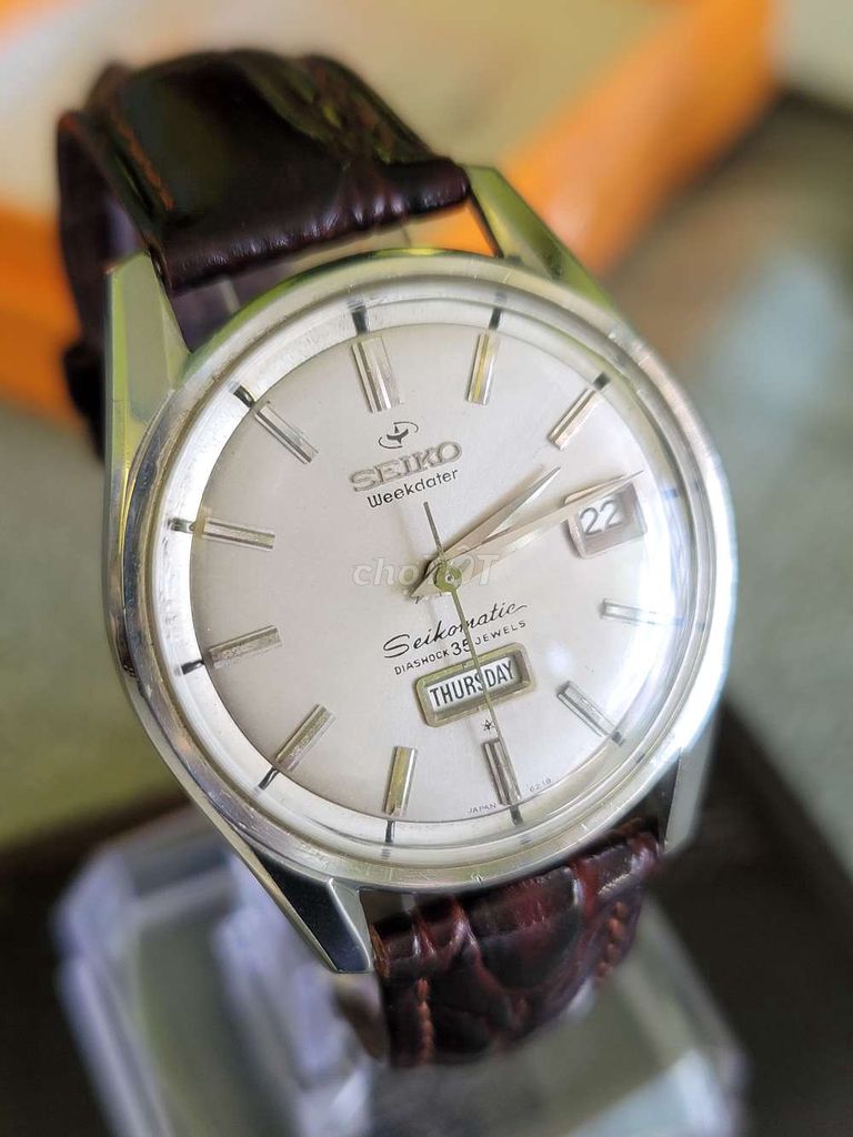 Seiko weekdater 35 j chuẩn nhật _  size 36,5 mm