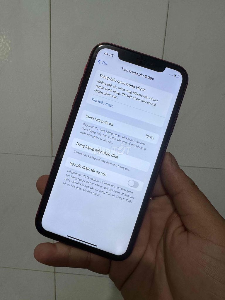 Apple iPhone 11 128GB Đỏ. Mua bán Điện thoại tại Huyện Châu Thành Tiền Giang được đăng bởi Mua bán dt  hình 1