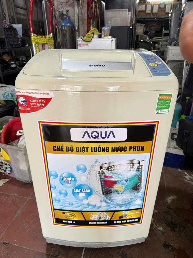 Máy giặt Sanyo 7kg cửa trên tiết kiệm điện. Mua bán Máy giặt tại Quận 7 Tp Hồ Chí Minh được đăng bởi Điện Lạnh Giá Tốt  hình 1