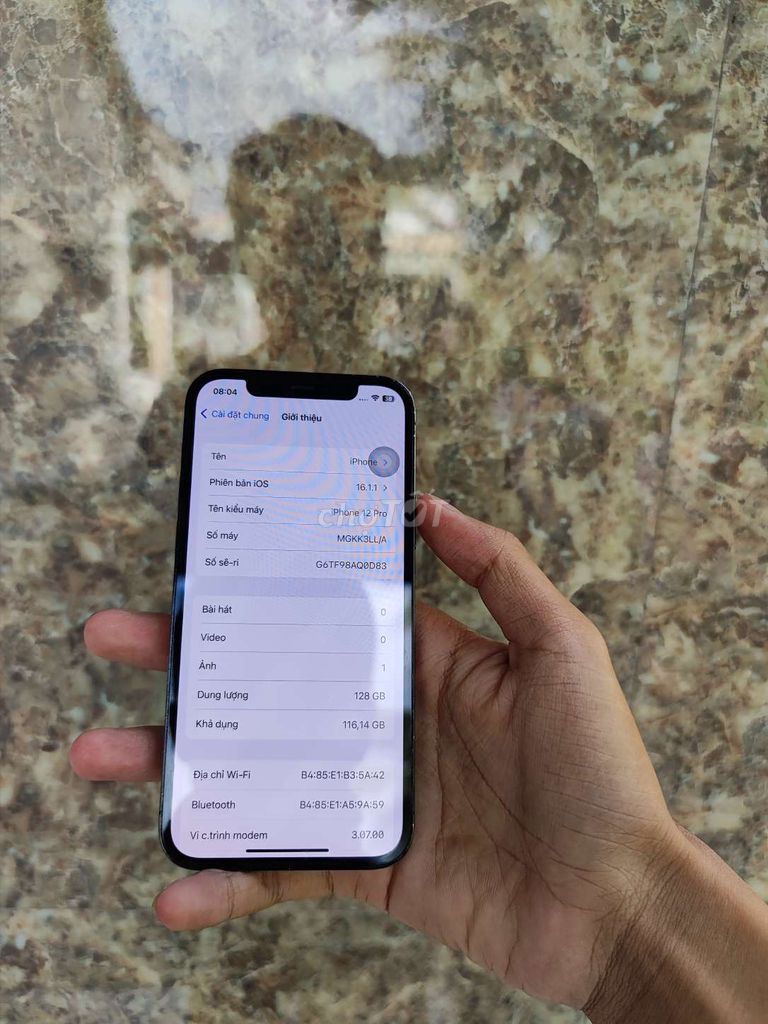 Iphone 12 pro lock 128 đẹp 98. Mua bán Điện thoại tại Quận Bình Thuỷ Cần Thơ được đăng bởi KengBu hình 1