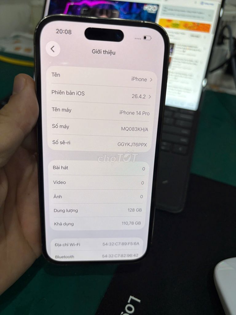 iPhone 14 Pro 128GB Vàng Đã sử dụng. Mua bán Điện thoại tại Quận Bắc Từ Liêm Hà Nội được đăng bởi Cửa hàng Bính Táo hình 1