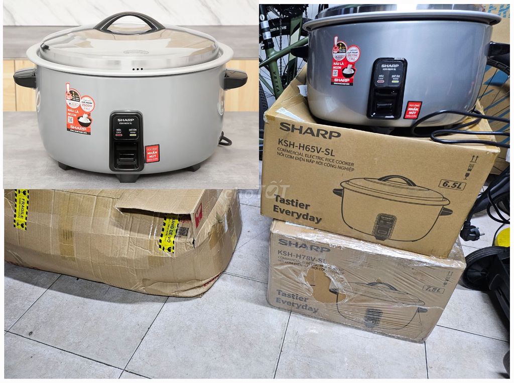 Nồi cơm điện 6,5 Lít Sharp KSH-H65V-SL,Hàng MỚI 💯%. Mua bán Bếp, lò, đồ điện nhà bếp tại Thành phố Thủ Đức Tp Hồ Chí Minh được đăng bởi NGỌC DIỄM  hình 1