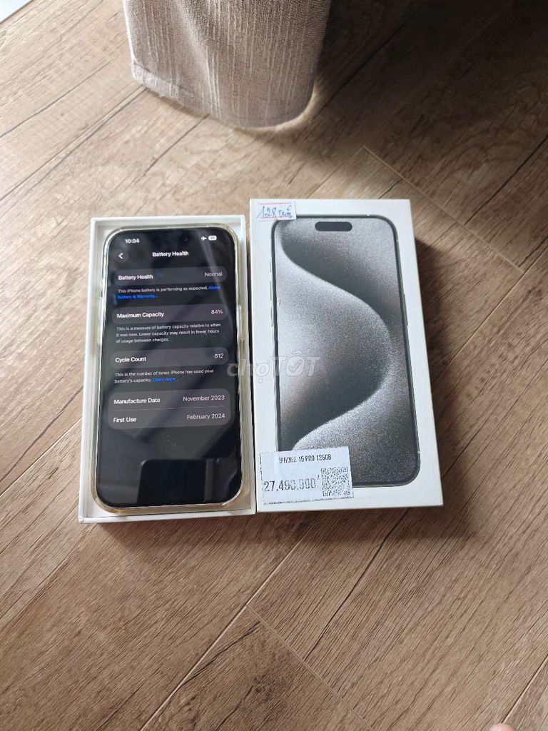 Apple iPhone 15 Pro 128GB Đã sử dụng. Mua bán Điện thoại tại Huyện Gia Lâm Hà Nội được đăng bởi Dao Duc Don hình 1