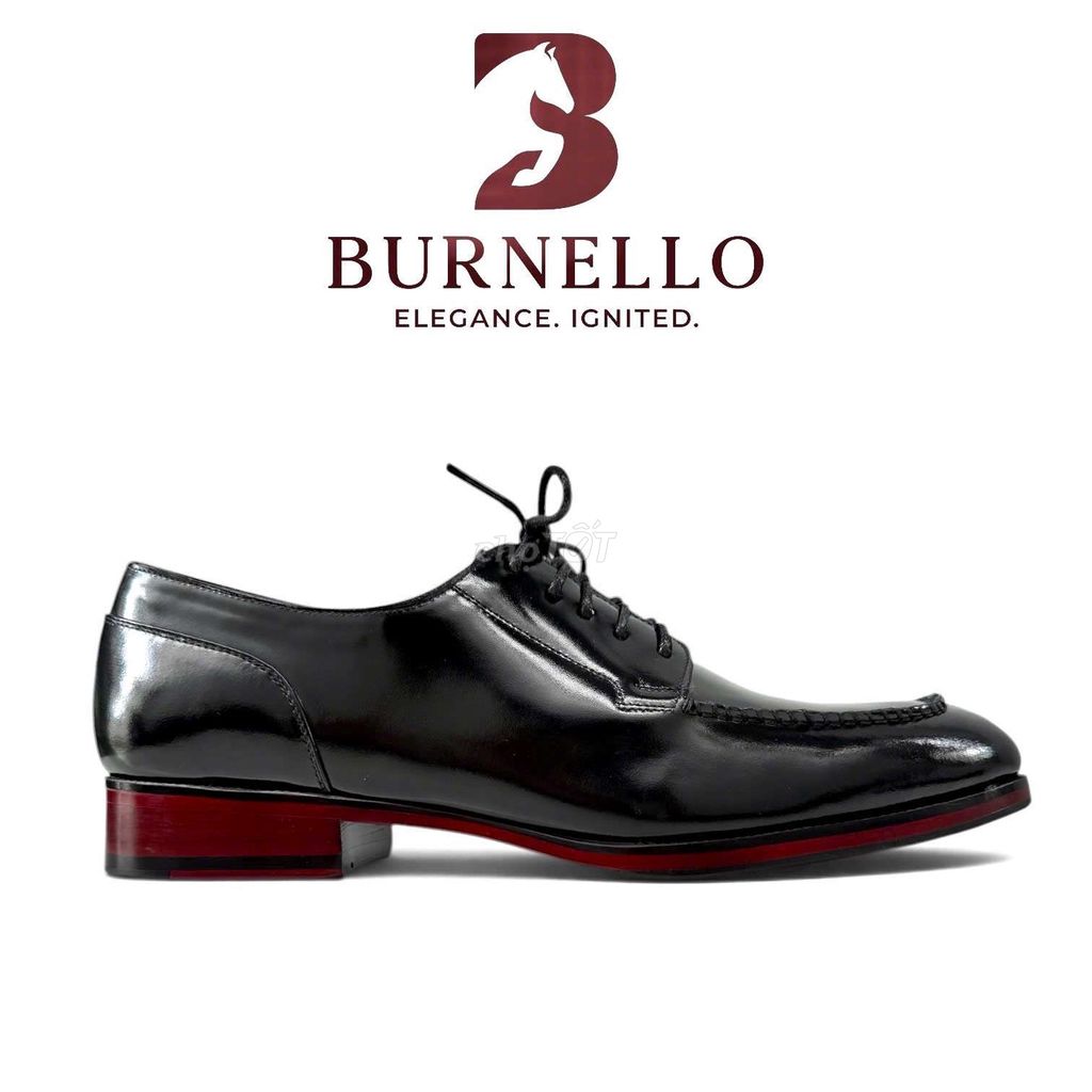 Giày tây Burnello Derby Apron Toe Da bò Đen. Mua bán Giày dép tại Quận 12 Tp Hồ Chí Minh được đăng bởi Đức thiện  hình 1