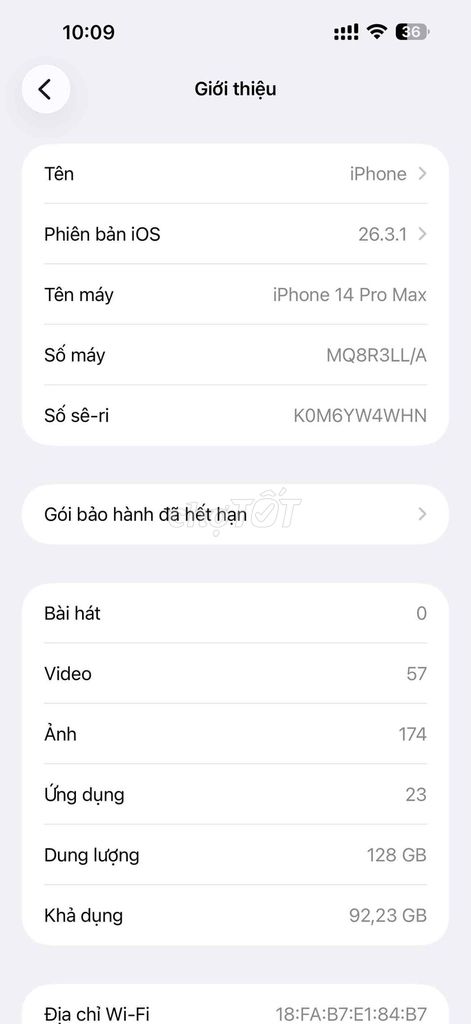 iPhone 14 Pro Max 128GB. Mua bán Điện thoại tại Huyện Phù Cừ Hưng Yên được đăng bởi Vũ Tường hình 1