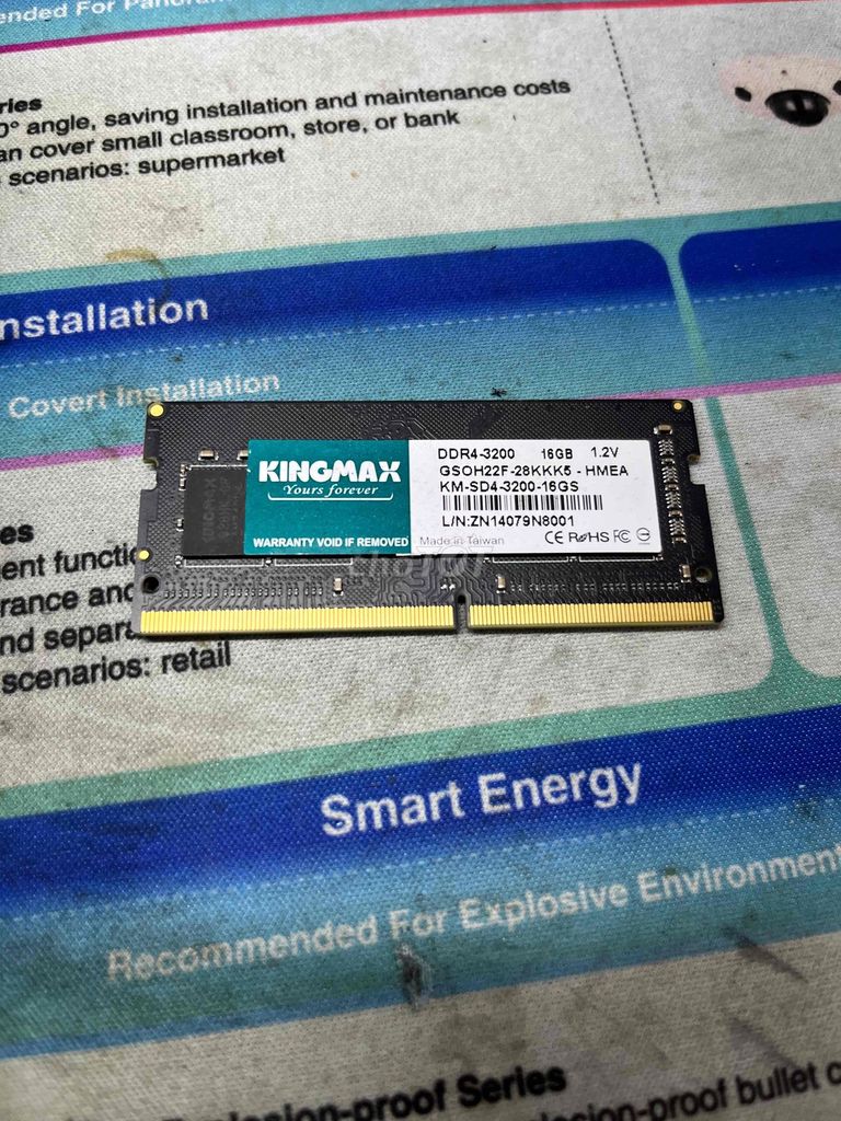 RAM Kingmax DDR4-3200 16GB. Mua bán Linh kiện (RAM, Card...) tại Huyện Kế Sách Sóc Trăng được đăng bởi shop bvm hình 1