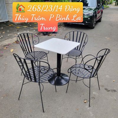 Thanh lý bộ bàn ghế sắt mặt đá sân vườn. Mua bán Bàn ghế tại Quận Bình Thạnh Tp Hồ Chí Minh được đăng bởi Chợ nội thất Cũ TP HCM