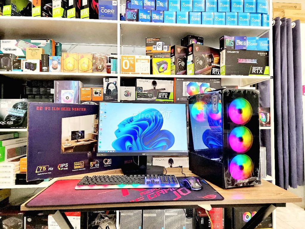 BỘ PC-i5,ram16G,GTX 750Ti,Màn22in NEW,Game đồhọa🔥