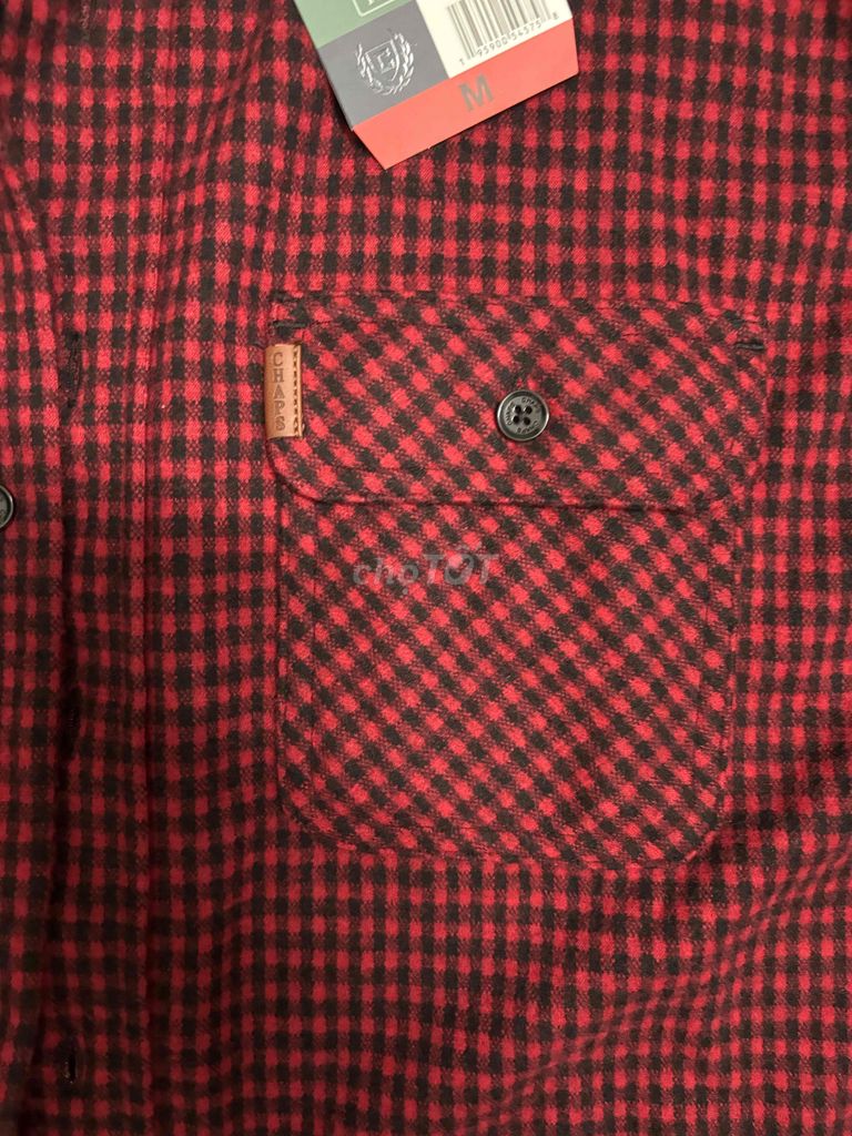 sơ mi Flannel Mỹ Chaps size M còn nguyên tag