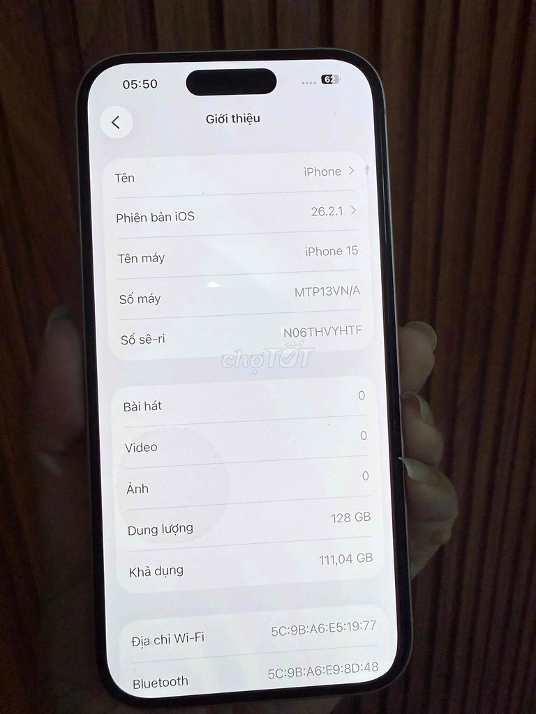 IPHONE 15, MÀU HỒNG, 128GB, PIN 92%,MÁY ĐẸP ZIN. Mua bán Điện thoại tại Huyện Củ Chi Tp Hồ Chí Minh được đăng bởi Trang Minh hình 1