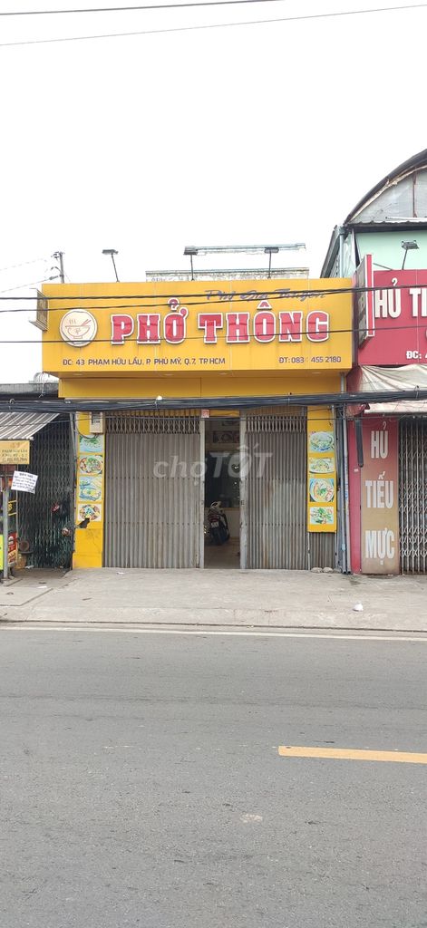 Cho thuê mặt bằng kinh doanh + nhà ở 5x27m Phạm Hữu Lầu, Q.7