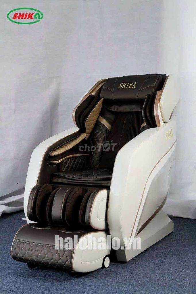 Ghế massage Shika SK 8918 Da Nâu Trắng. Mua bán Bàn ghế tại Quận 6 Tp Hồ Chí Minh được đăng bởi Lê Hằng  hình 1