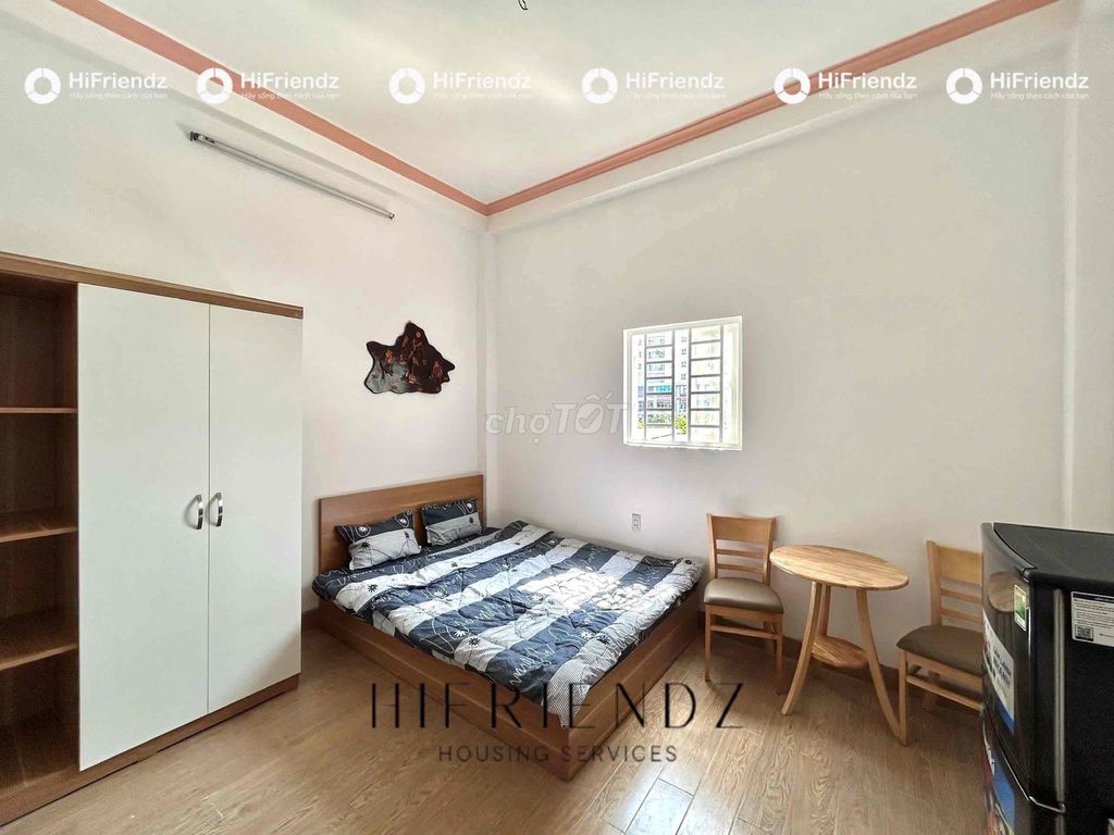 Cho thuê phòng full nt cửa sổ lớn free xe - giặt sấy tiện qua q1 , q5