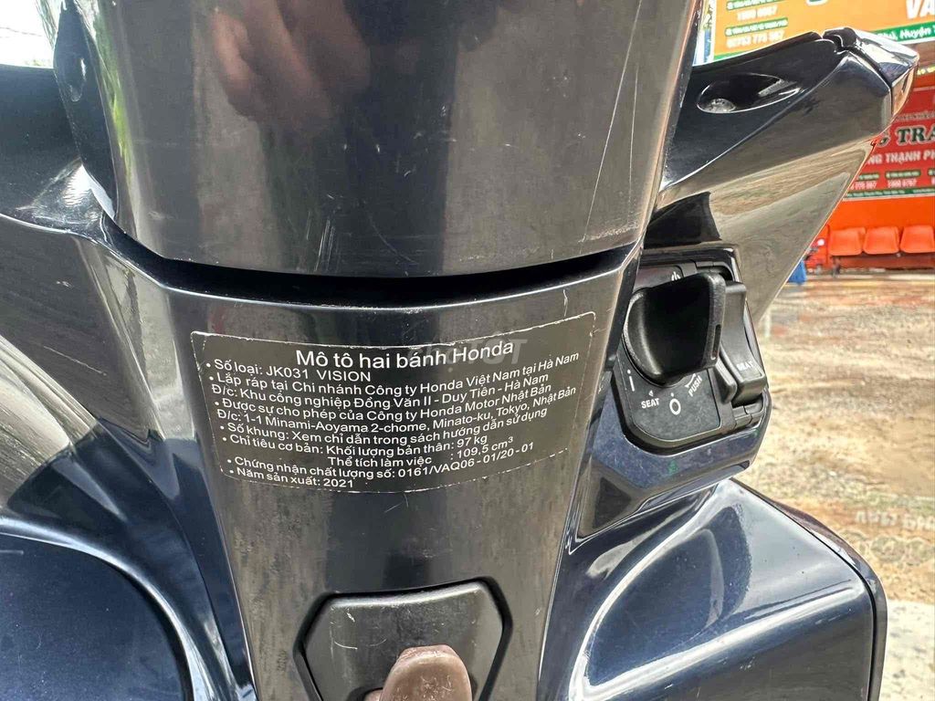 VISION 2021; xe zin đẹp, hỗ trợ góp. Mua bán Xe máy tại Huyện Thạnh Phú Bến Tre được đăng bởi XE MÁY MINH TÂN hình 4