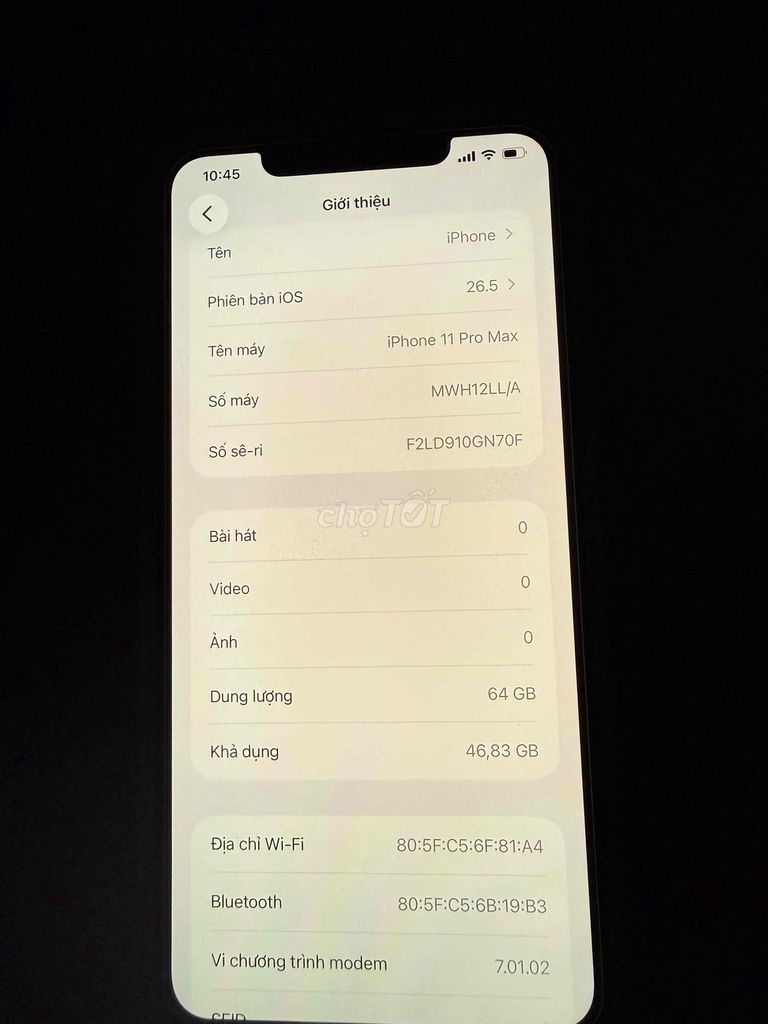 Apple iPhone 11 Pro Max 64GB Vàng 98-99%. Mua bán Điện thoại tại Quận Hoàng Mai Hà Nội được đăng bởi Phạm Hà hình 1