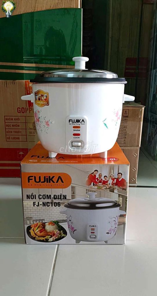 Nồi cơm điện Fujika FJ-NC088 1L Trắng. Mua bán Bếp, lò, đồ điện nhà bếp tại Thành phố Rạch Giá Kiên Giang được đăng bởi Nhã Đan hình 1