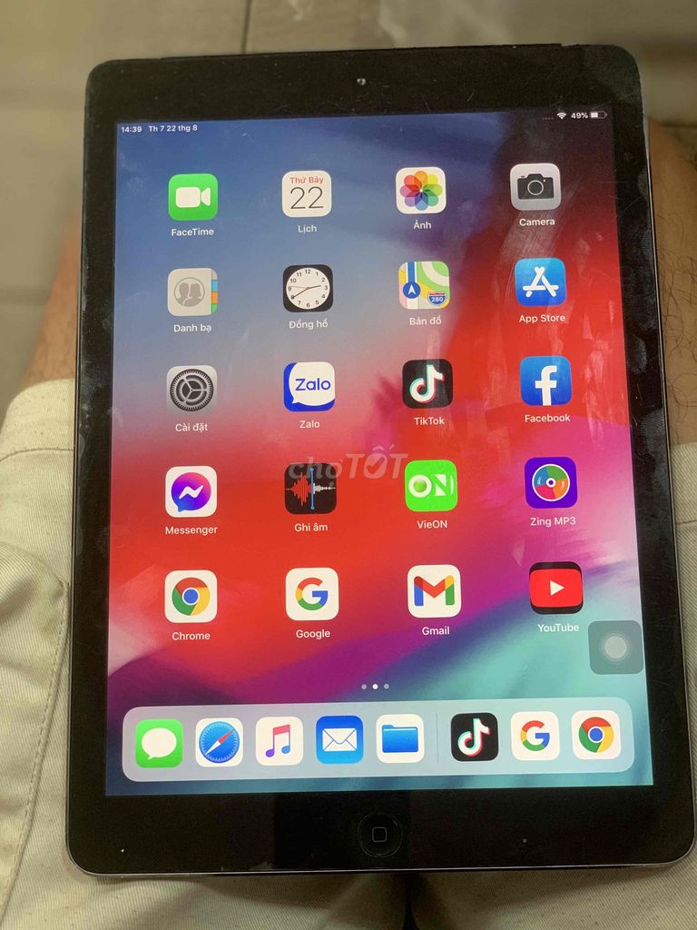 iPad Air 9.7 inch WIFI/4G 32G mới HOÀN HẢO PIN LÂU. Mua bán Máy tính bảng tại Quận 10 Tp Hồ Chí Minh được đăng bởi Bấm vào xem Số ĐT hình 1