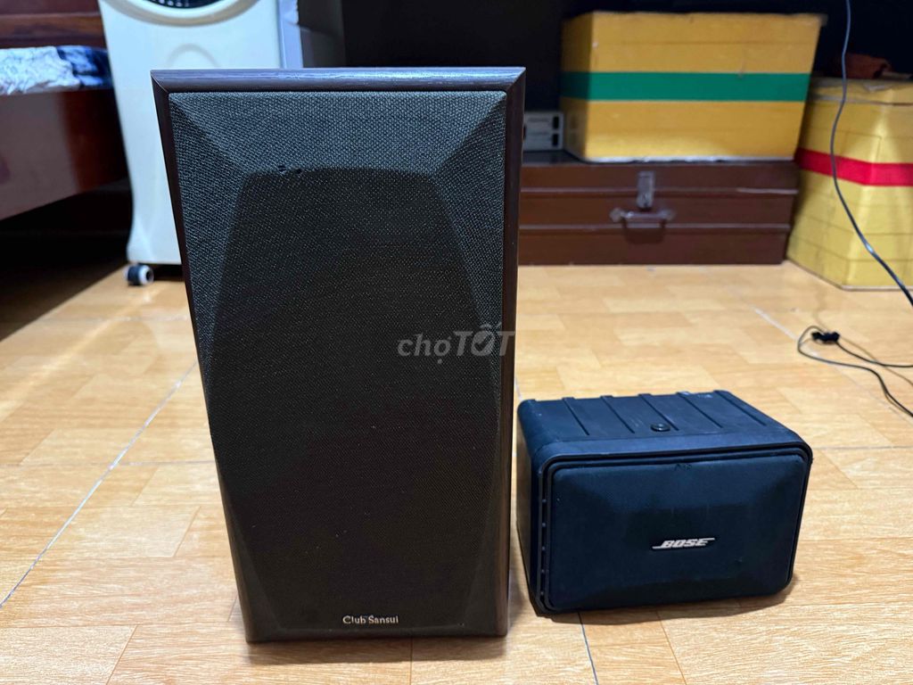 2 cái loa lẻ Bose 101 Sansui S-7N Mỹ Nhật xịn