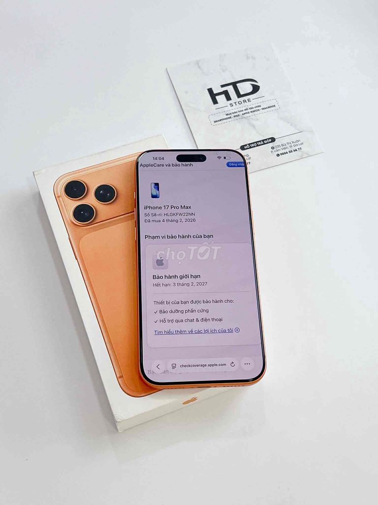 iPhone 17 Pro Max 256GB Vàng Mỹ Như mới. Mua bán Điện thoại tại Thành phố Đà Lạt Lâm Đồng được đăng bởi HD STORE 235 bùi thị xuân đà lạt hình 1