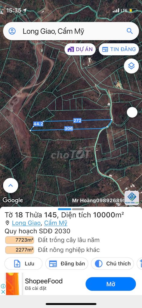 30000m² ĐẤT CHÍNH CHỦ – MẶT TIỀN 120M – GIÁ CHỈ 30 TỶ. Mua bán đất tại Huyện Cẩm Mỹ Đồng Nai được đăng bởi Tín Trần hình 3