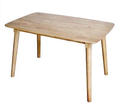 bàn ăn gỗ cao su dài 1,2m
