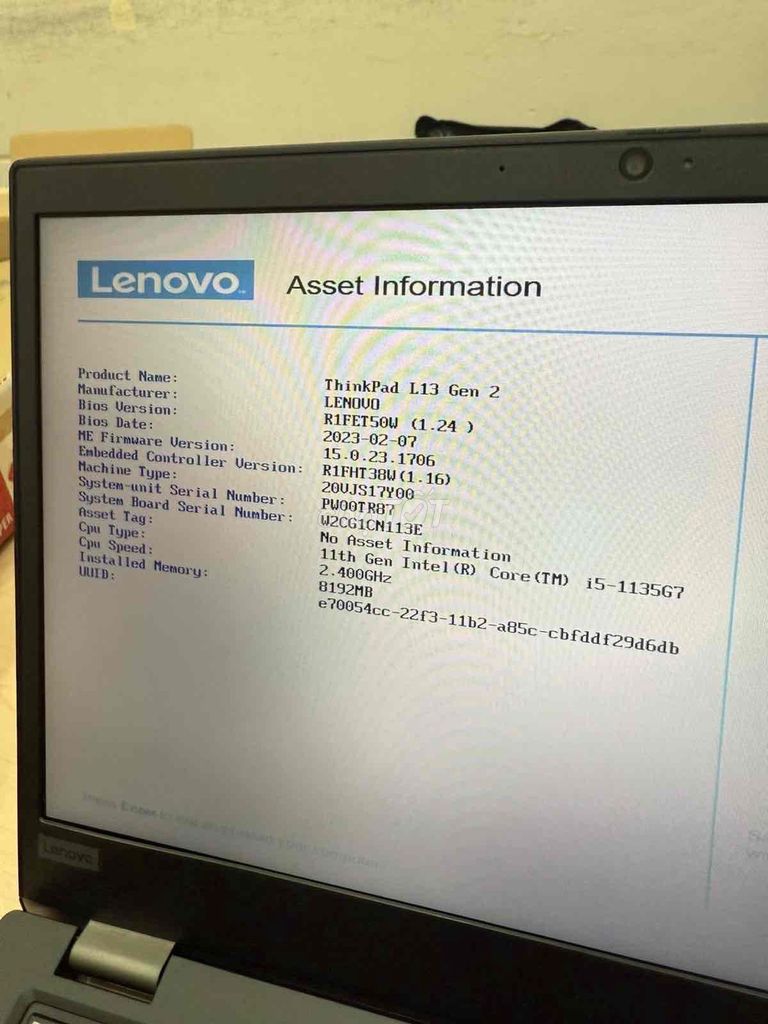 Lenovo ThinkPad L13 Gen 2 i5-1135G7. Mua bán Laptop tại Quận 4 Tp Hồ Chí Minh được đăng bởi Lưu Đặng Nghĩa hình 1