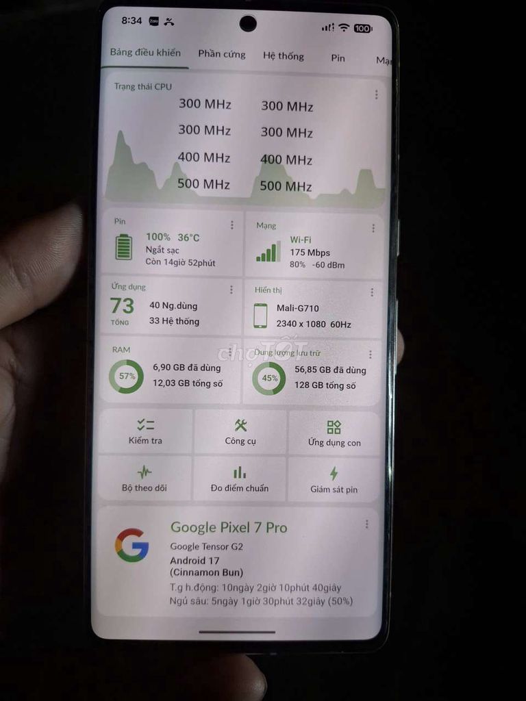 bán hoặt giao lưu Google Pixel 7 Pro 128GB Xám. Mua bán Điện thoại tại Thành phố Thuận An Bình Dương được đăng bởi Drama hình 1