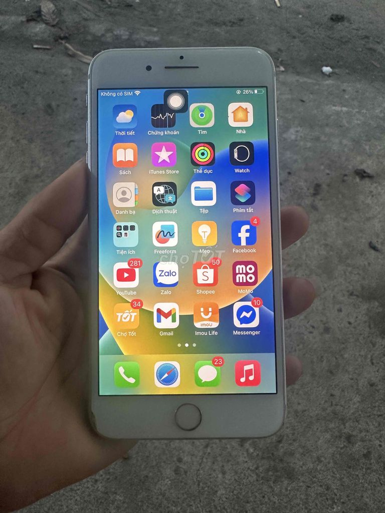 Apple iPhone 8 Plus Bạc Đã sử dụng. Mua bán Điện thoại tại Quận Cẩm Lệ Đà Nẵng được đăng bởi Khói Bùi hình 1