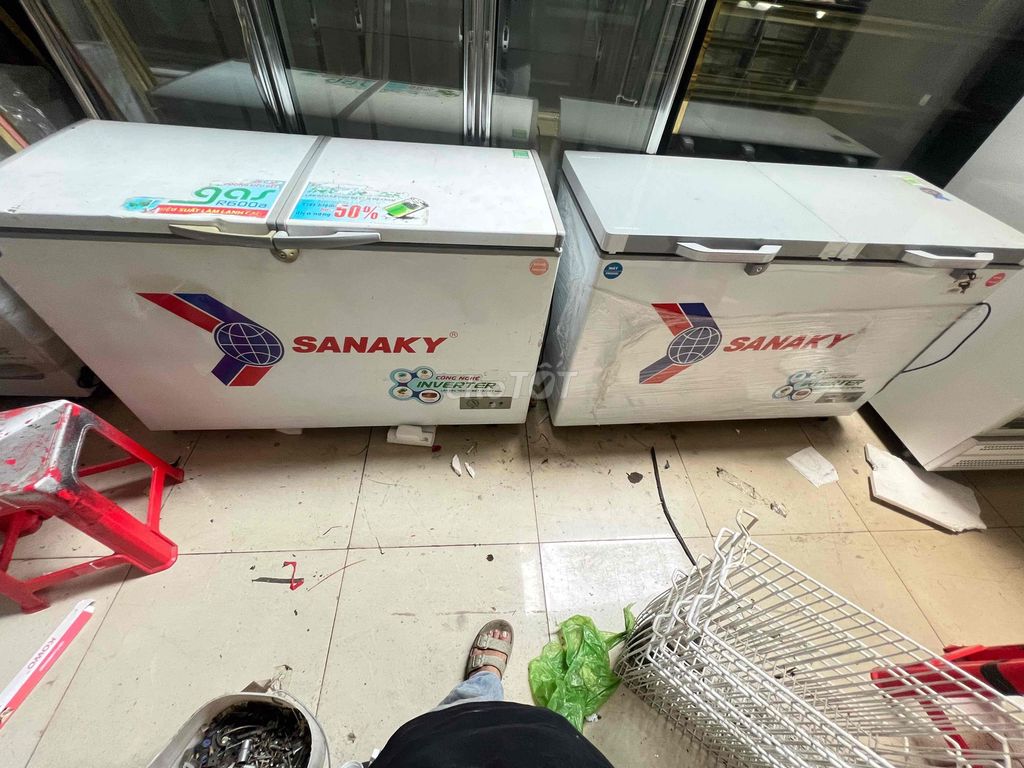 Tủ đông SANAKY Inverter Trắng 400L. Mua bán Tủ lạnh tại Thành phố Biên Hòa Đồng Nai được đăng bởi điện máy cũ giá rẻ biên hoà hình 1
