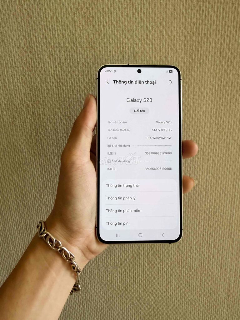 Samsung S23 ram8/256gb full chức năng. Mua bán Điện thoại tại Thành phố Thủ Đức Tp Hồ Chí Minh được đăng bởi Nguyễn Duy hình 1