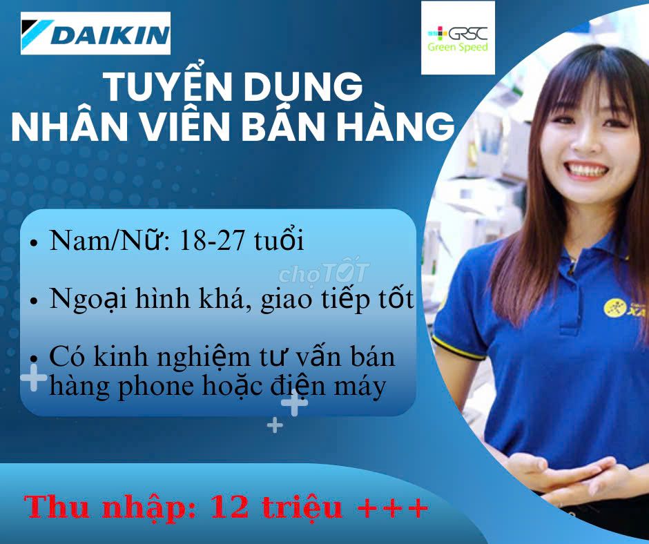 Tuyển PG/PB đứng bán điện máy tại Trảng Bàng