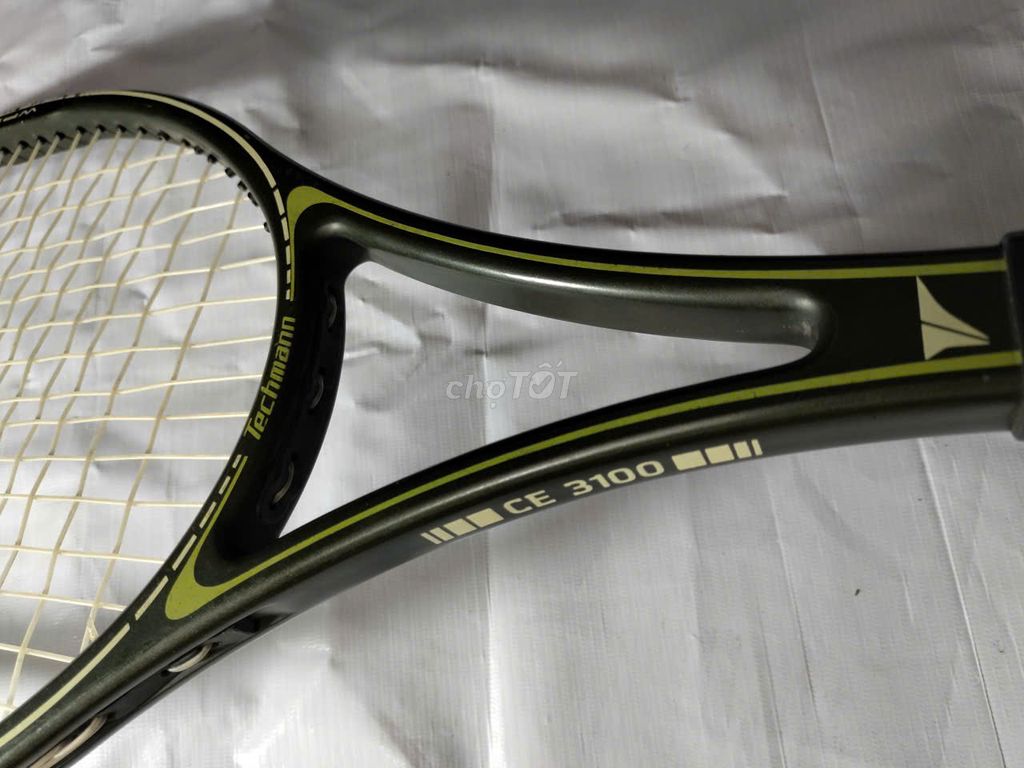 Vợt tennis Techmann CE 3100 xanh  màu bộ đội